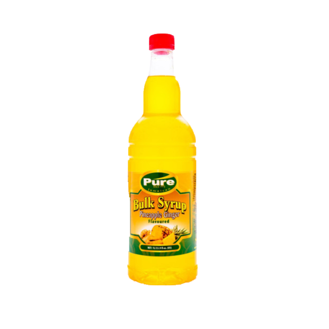 PURE FOODS BULK SYRUP PINEAPPLE GINGER 25.5OZ