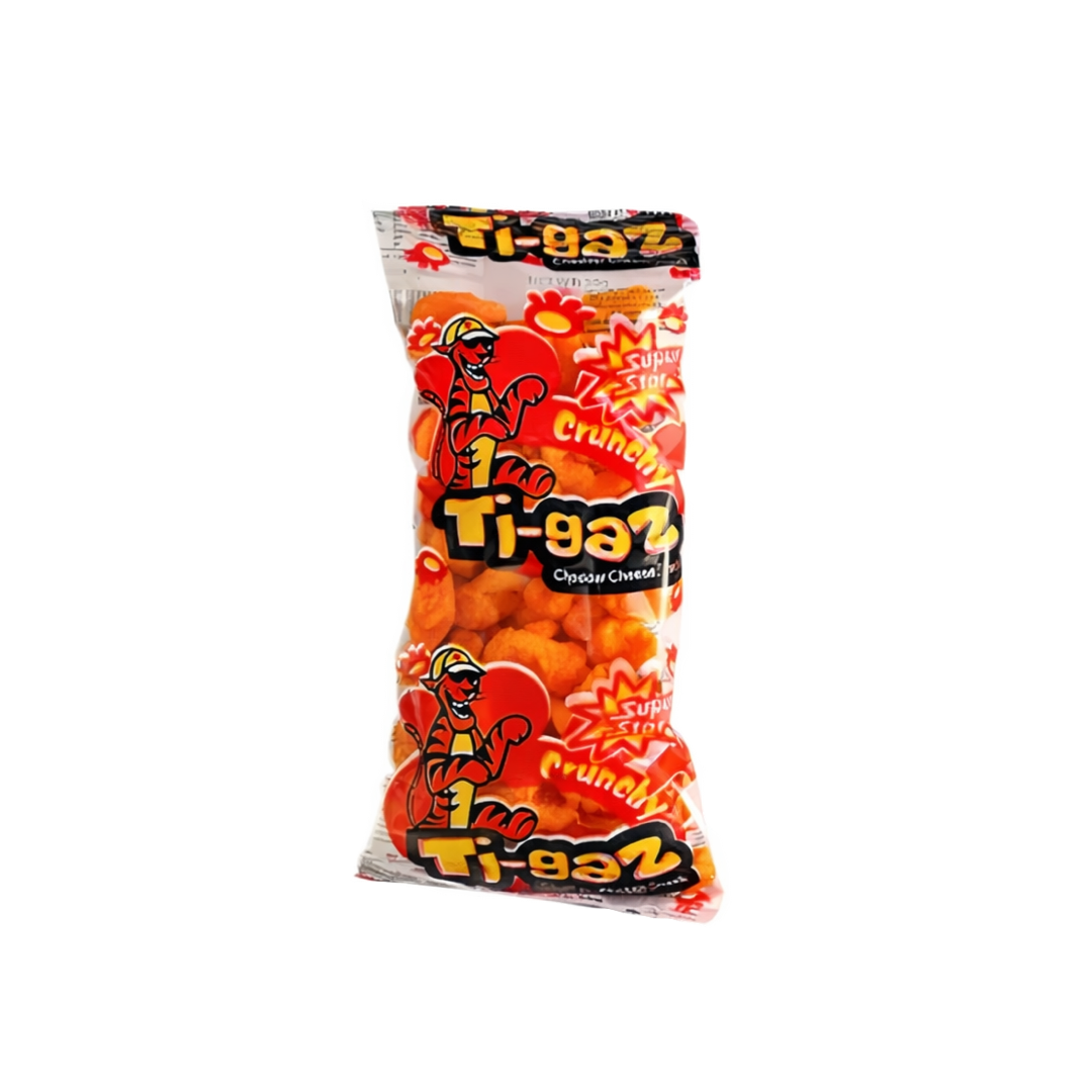 SUPER STAR TI-GAZ CHEDDAR CHEESE SNACK 30G