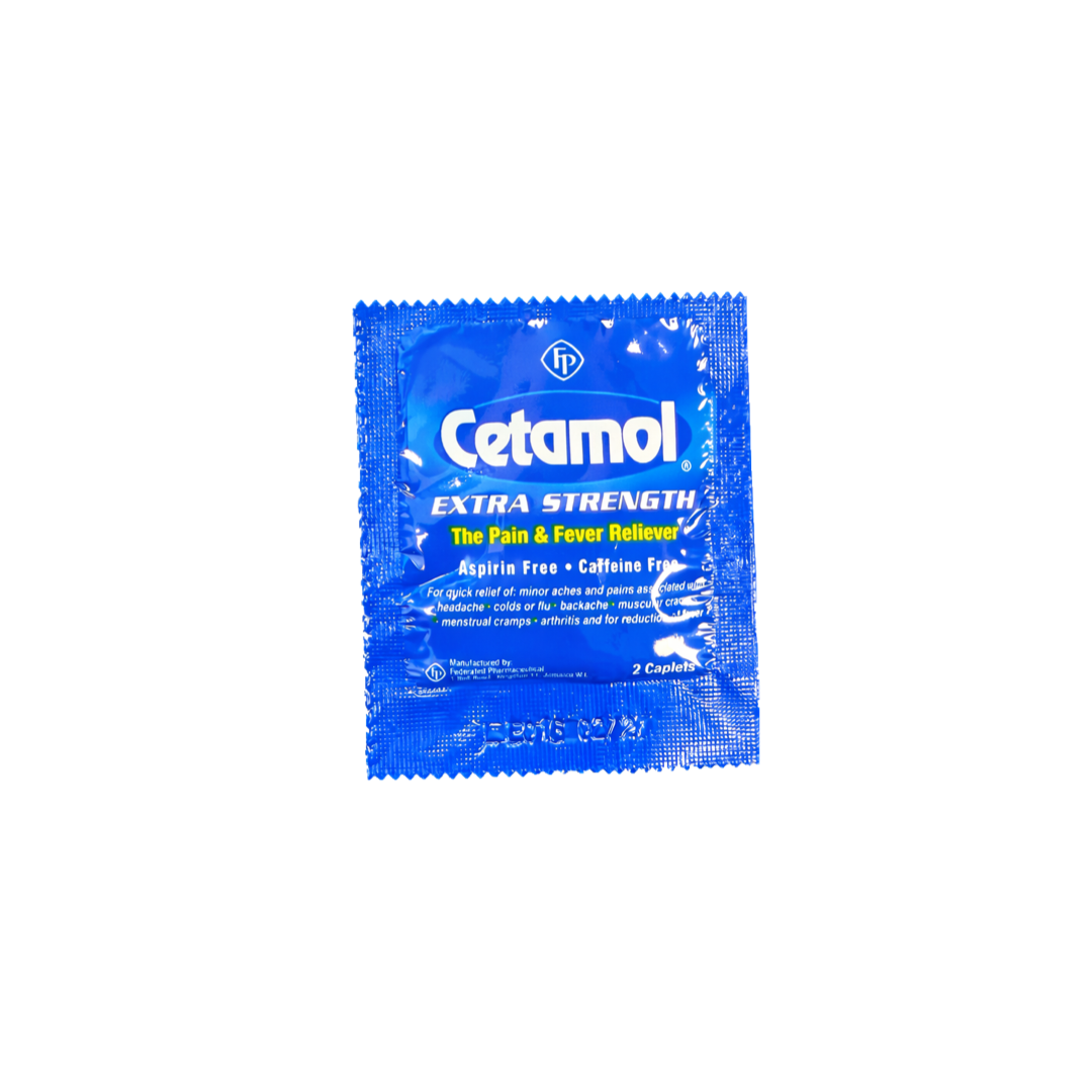 CETAMOL EXTRA STRENGTH 2 CAPLETS