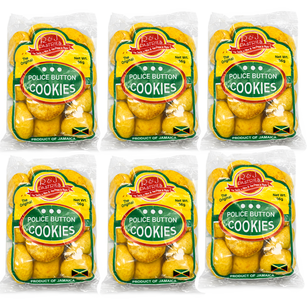 R&J PASTRIES POLICE BUTTONS 56G