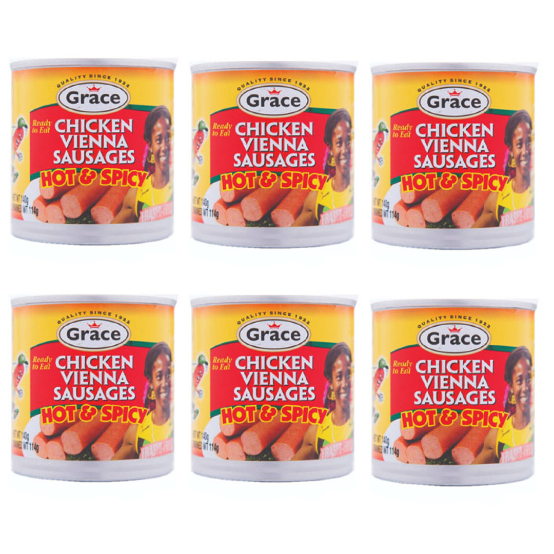 GRACE VIENNA SAUSAGES HOT & SPICY 114G