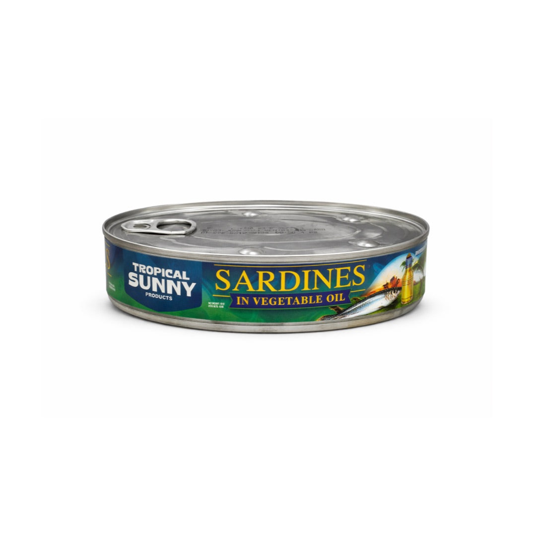 TROPICAL SUNNY SARDINES IN VEGETABLE OIL 15OZ