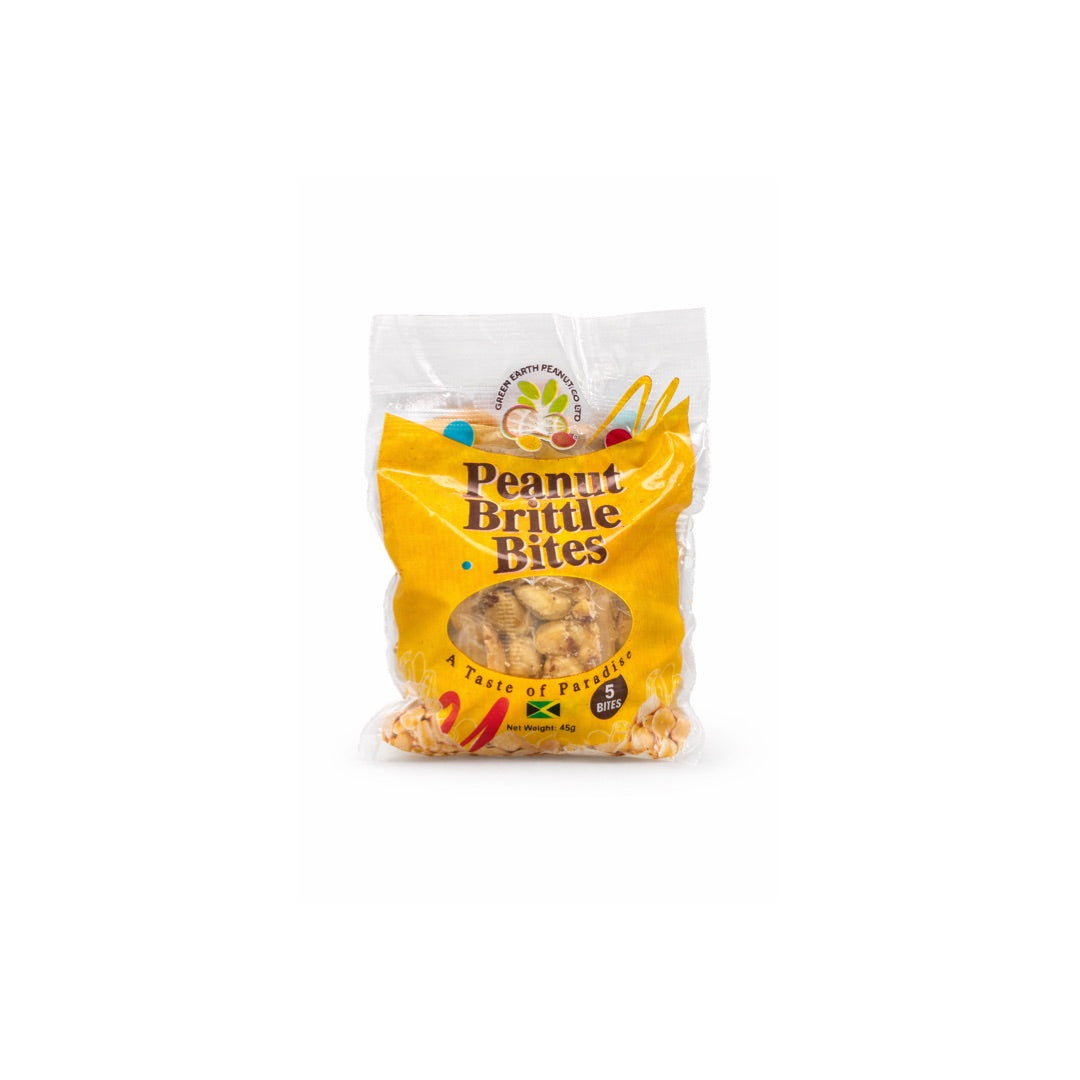 GREEN EARTH PEANUT BRITTLE BITES 45G