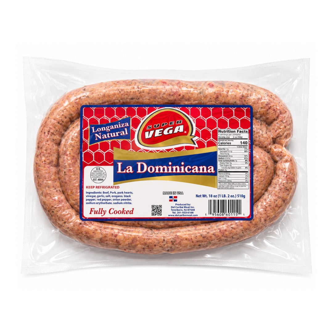SUPER VEGA LONGANIZA NATURAL 18OZ