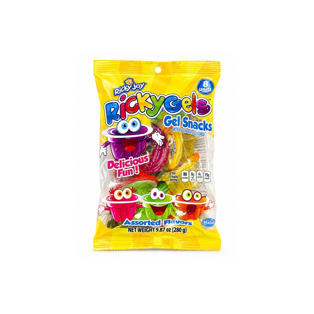 RICKY JOY GEL SNACKS ASSORTED FLAVORS 9.87OZ