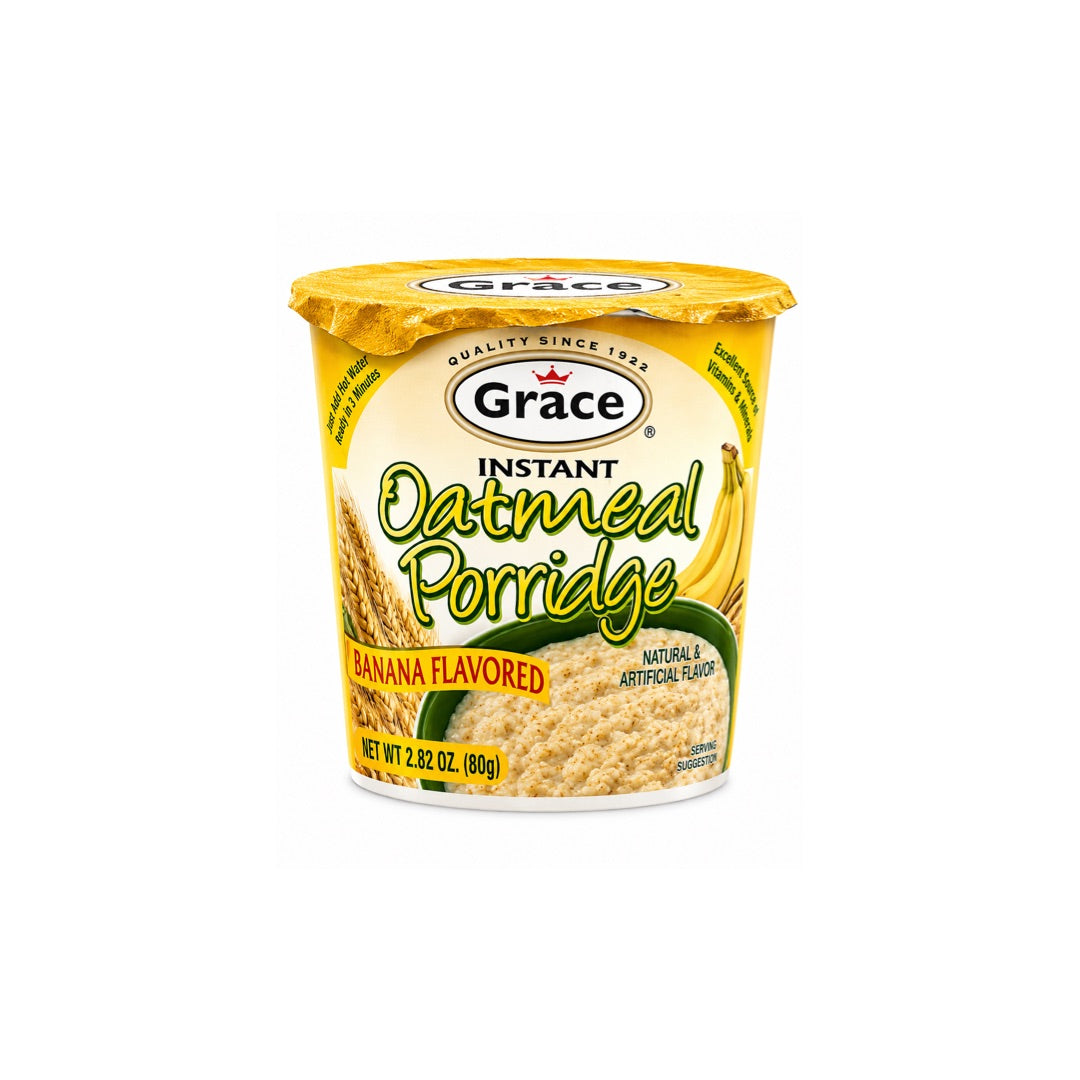 GRACE OATMEAL PORRIDGE BANANA FLAVORED 2.82OZ