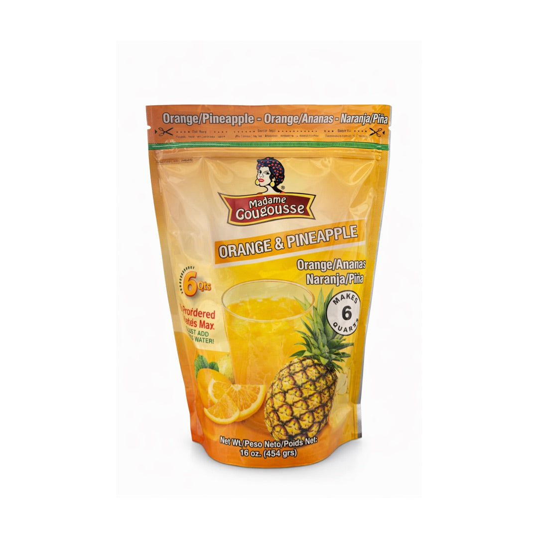 MADAME GOUGOUSSE POWDER MIX ORANGE & PINEAPPLE 16OZ