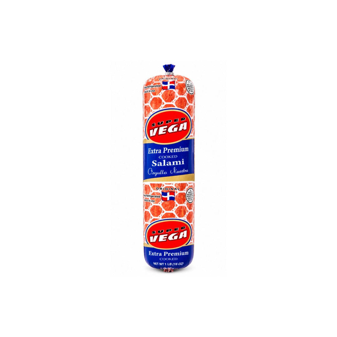 SUPER VEGA EXTRA PREMIUM COOKED SALAMI 1LB