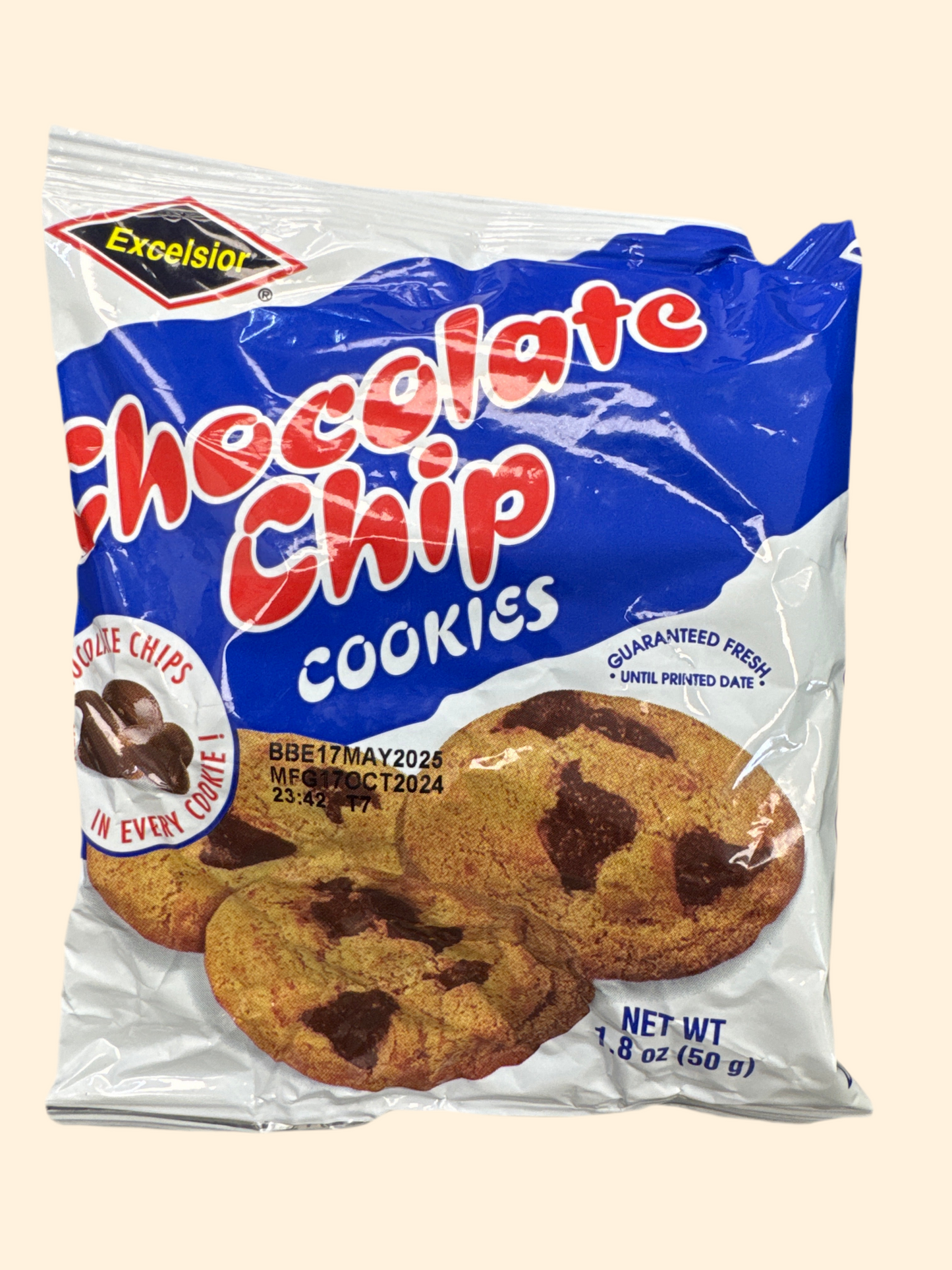 Excelsior Chocolate Chip Cookies 50g