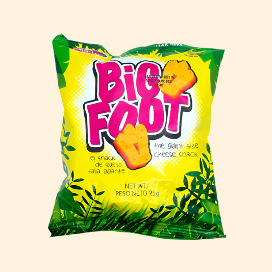 Big foot cheese flavored snack