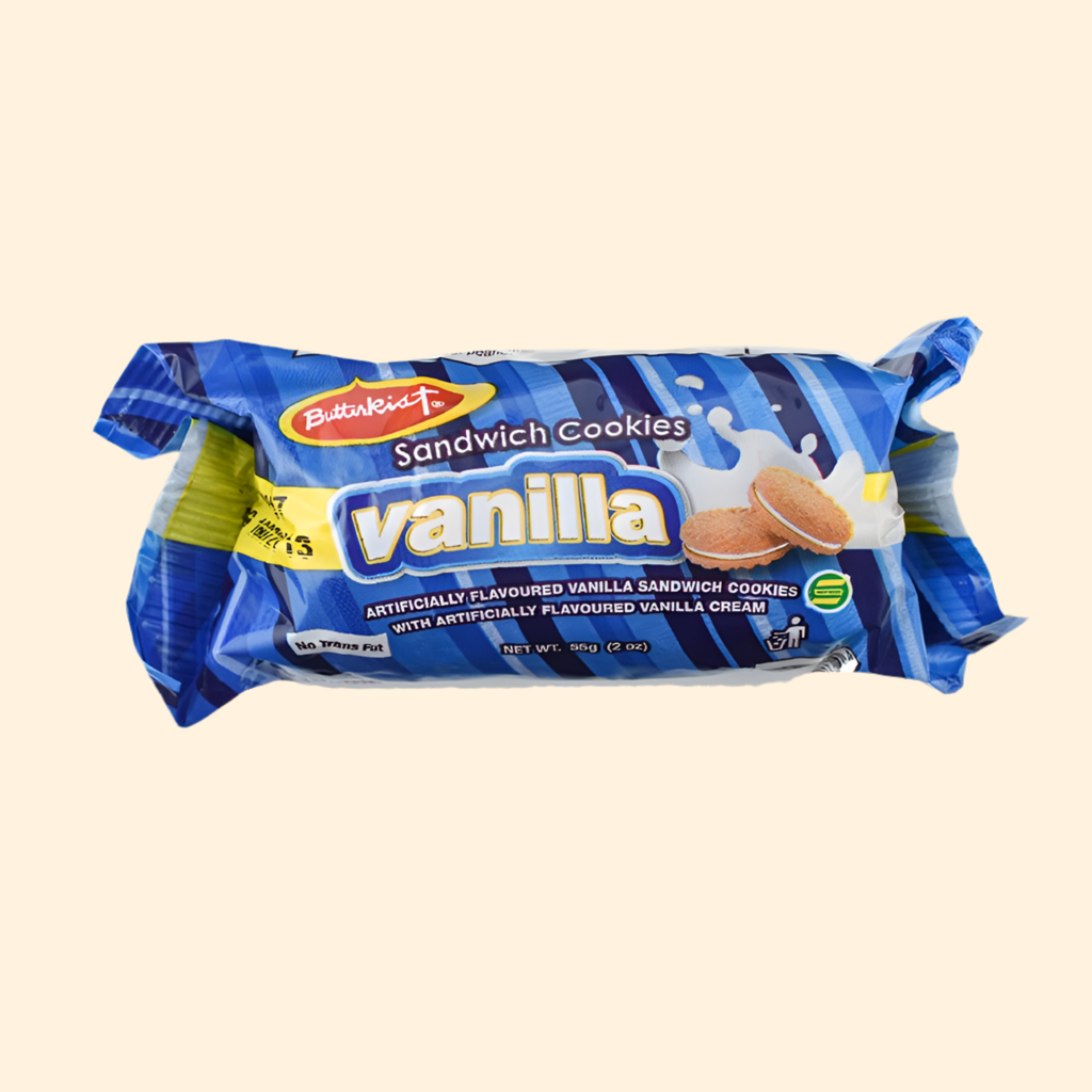 Butterkist Vanilla Sandwich Cookies 55g 2oz