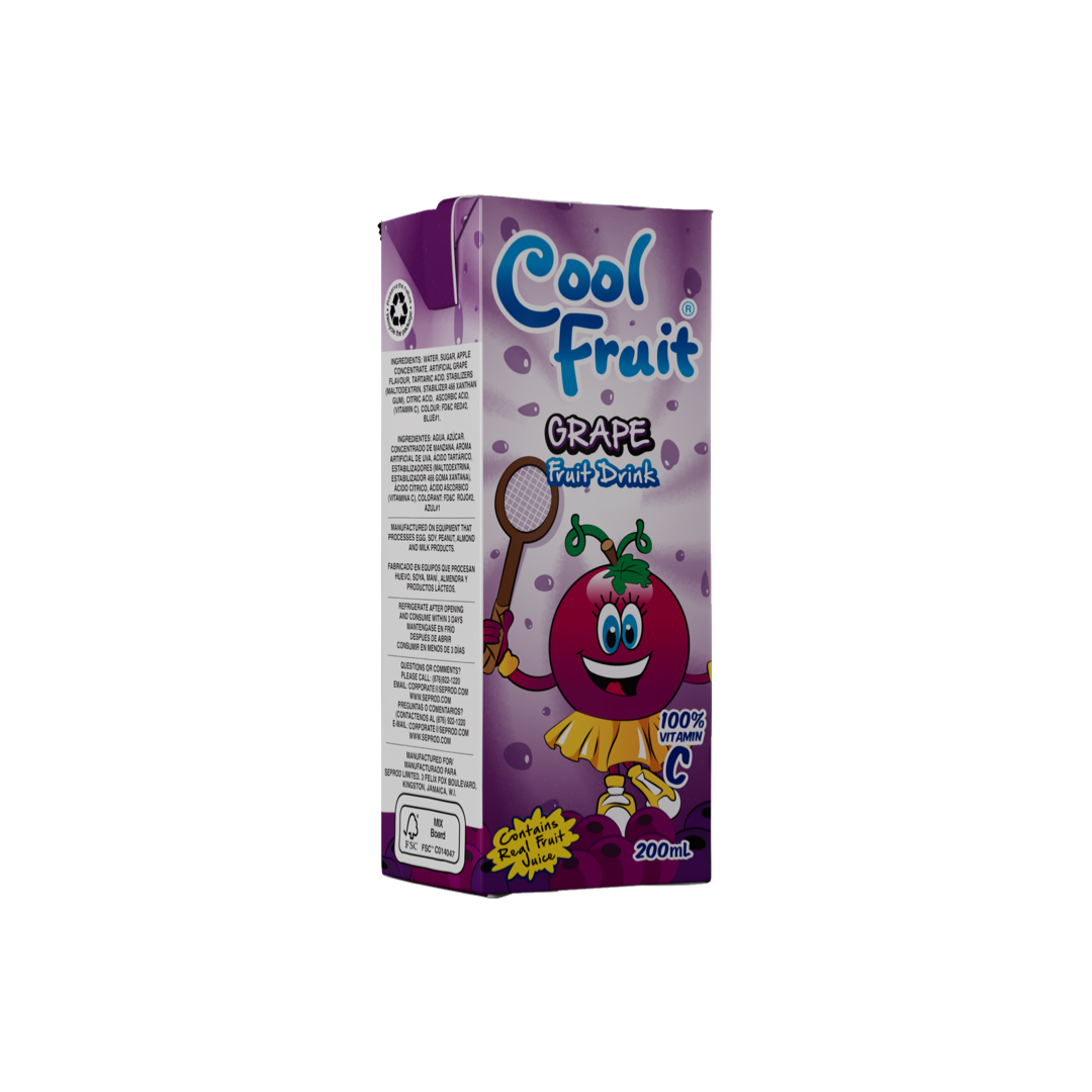 COOL FRUIT GRAPE 200ML