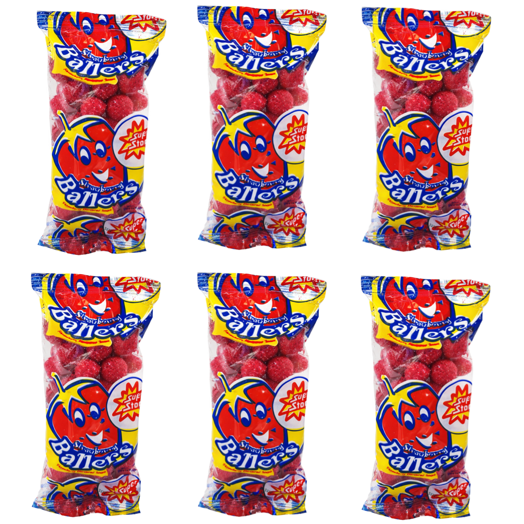 SUPER STAR STRAWBERRY BALLERS 40G