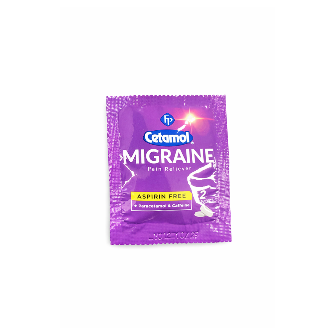 CETAMOL MIGRAINE 2 CAPLETS