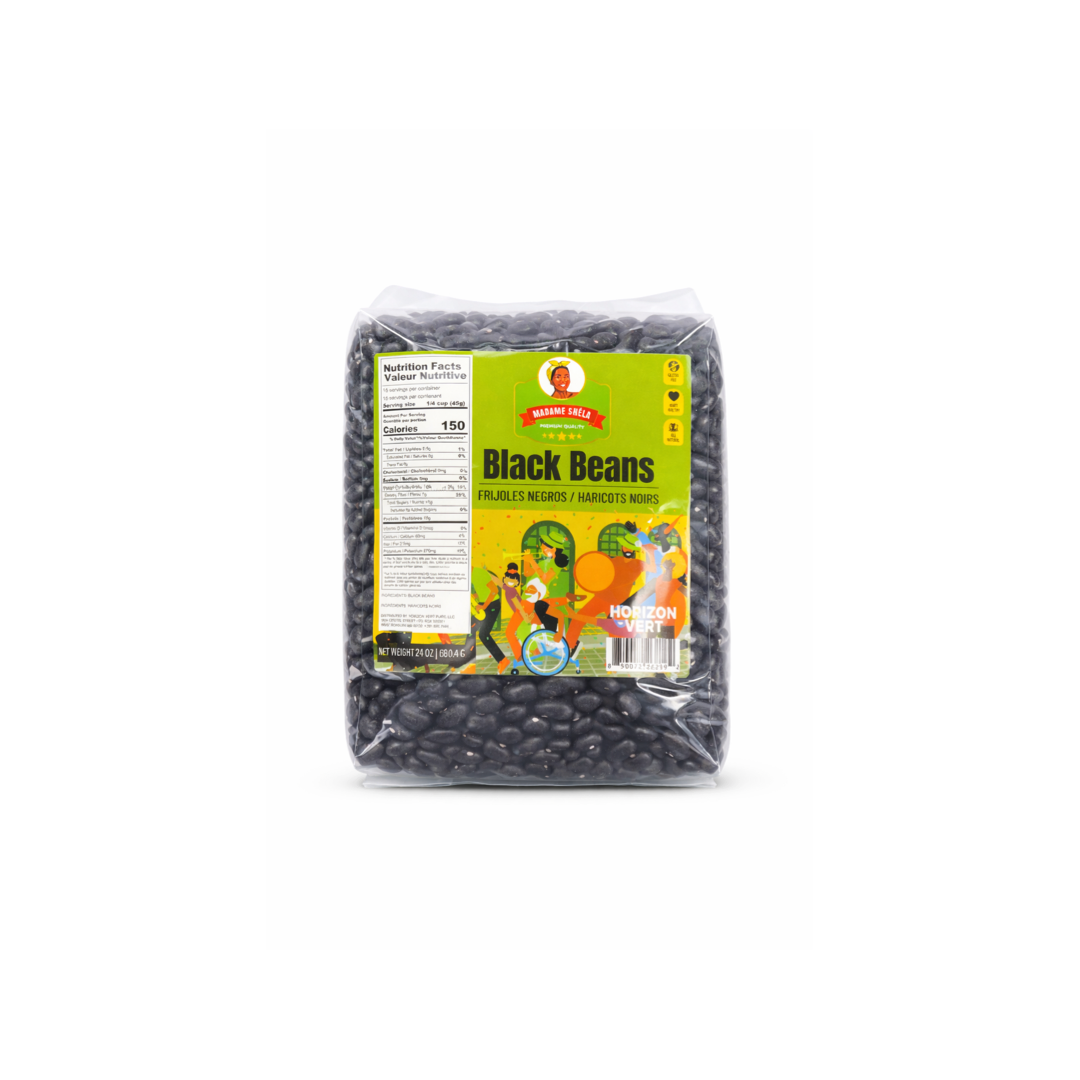MADAME SHELA BLACK BEANS 24OZ