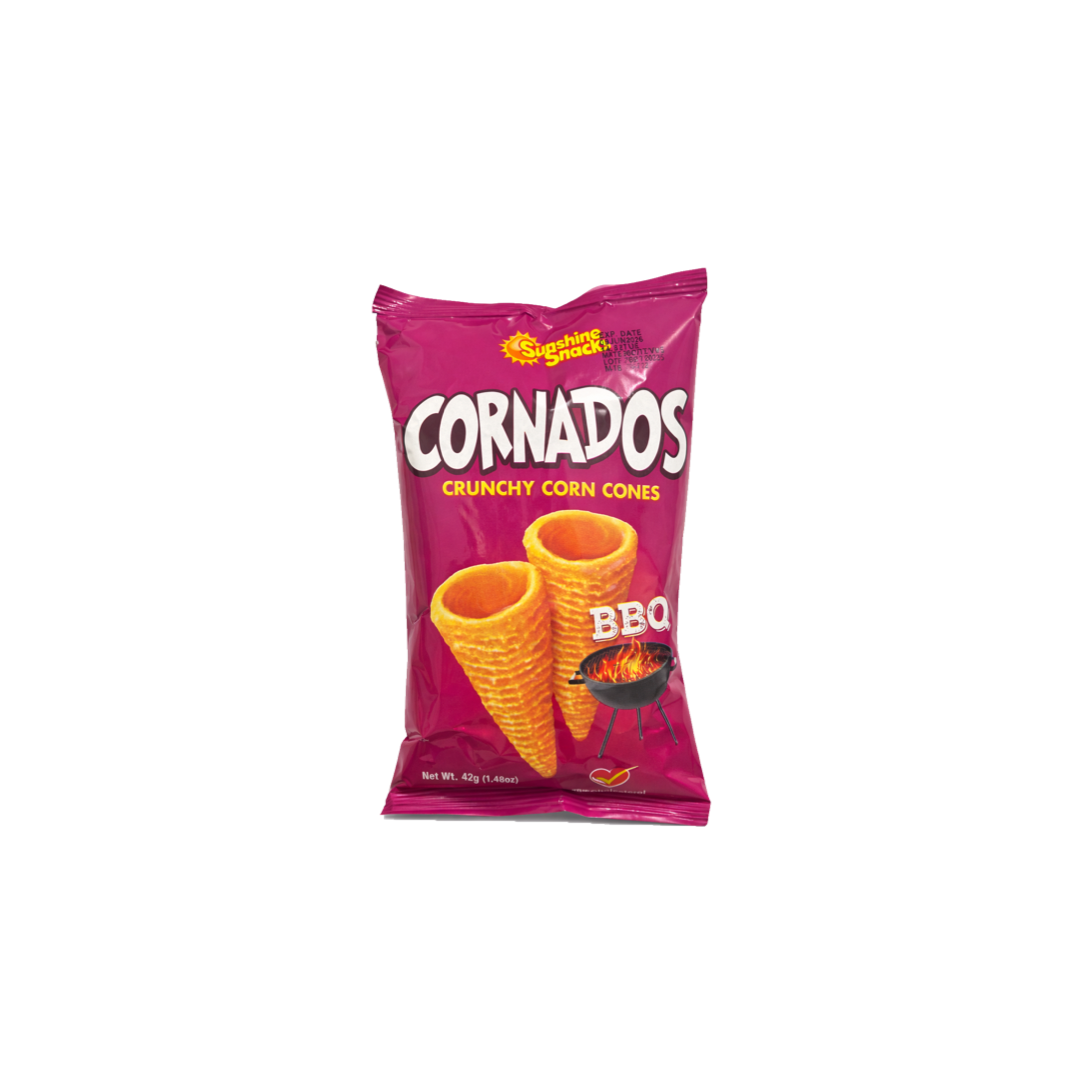 SUNSHINE SNACKS CORNADOS BBQ 1.70OZ – Caribbspice
