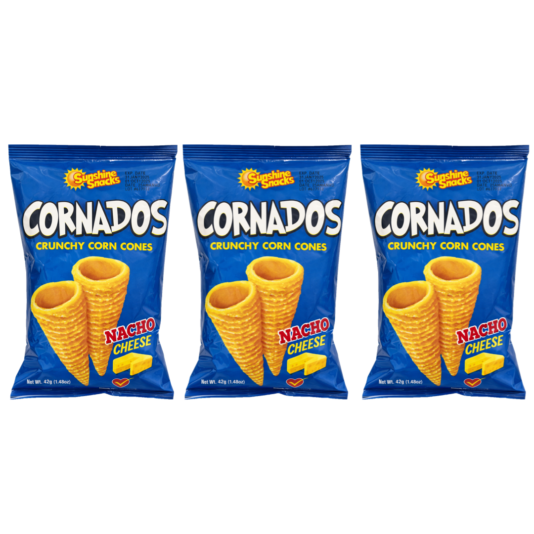 SUNSHINE SNACKS CORNADOS NACHO CHEESE 1.70OZ