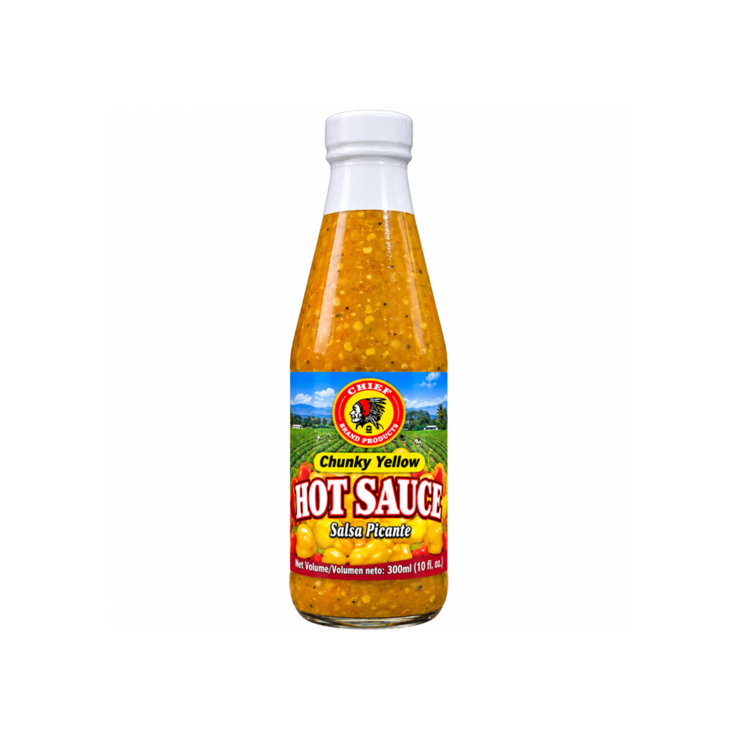 CHIEF CHUNKY YELLOW HOT SAUCE 10OZ