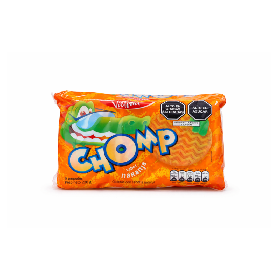 CHOMP GALLETAS NARANJA 228G – Caribbspice