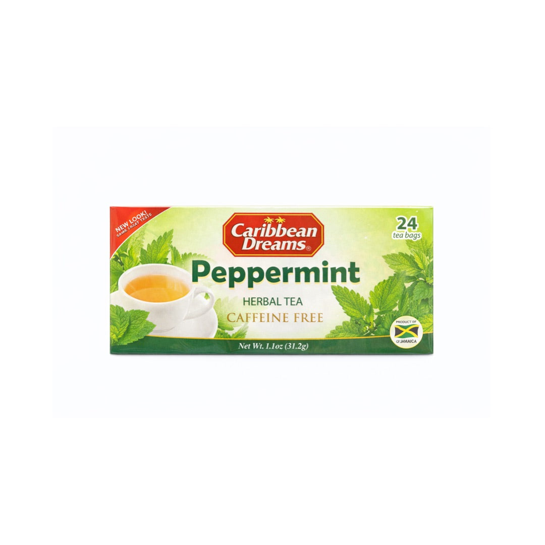 CARIBBEAN DREAMS PEPPERMINT HERBAL TEA 1.1OZ