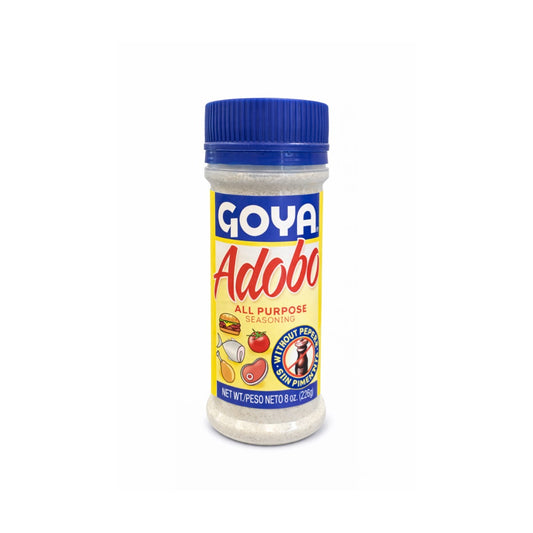 GOYA ADOBO ALL PURPOSE WITHOUT PEPPER 8OZ