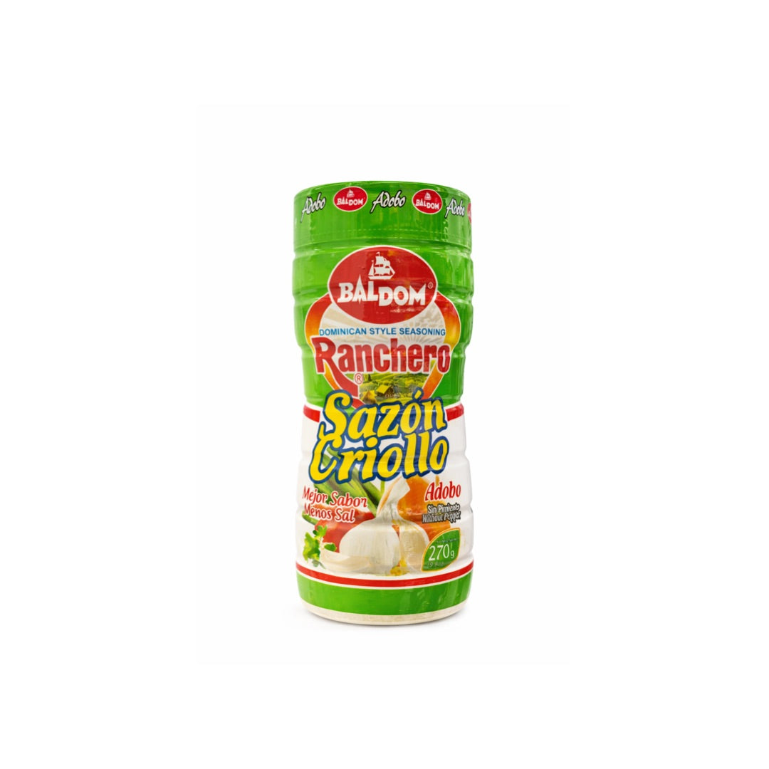 BALDOM RANCHERO SAZON CRIOLLO SIN PIMIENTA 9.6OZ