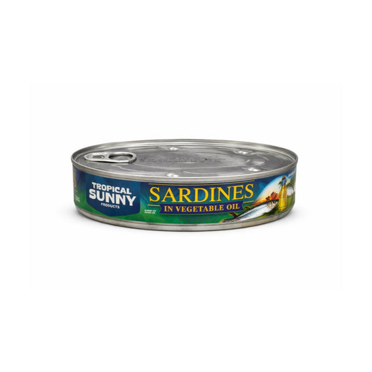 TROPICAL SUNNY SARDINES IN VEGETABLE OIL 15OZ