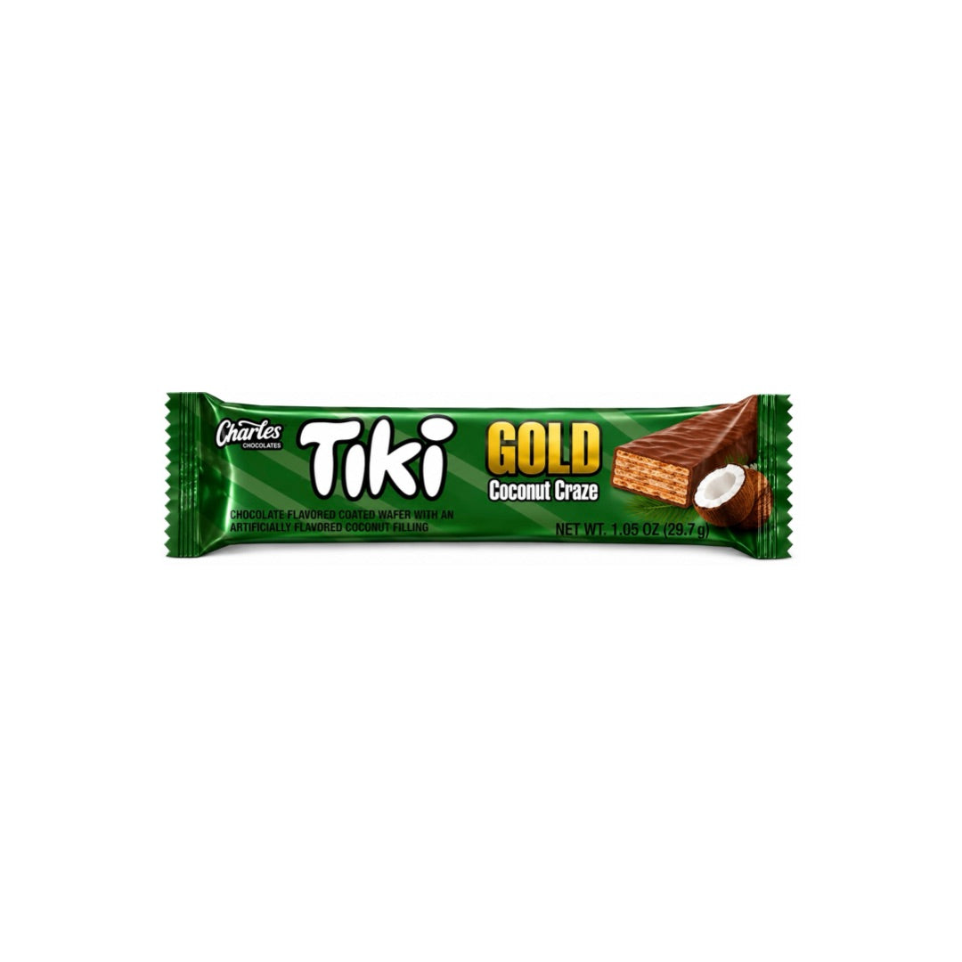 CHARLES CHOCOLATES TIKI GOLD COCONUT CRAZE 1.05OZ