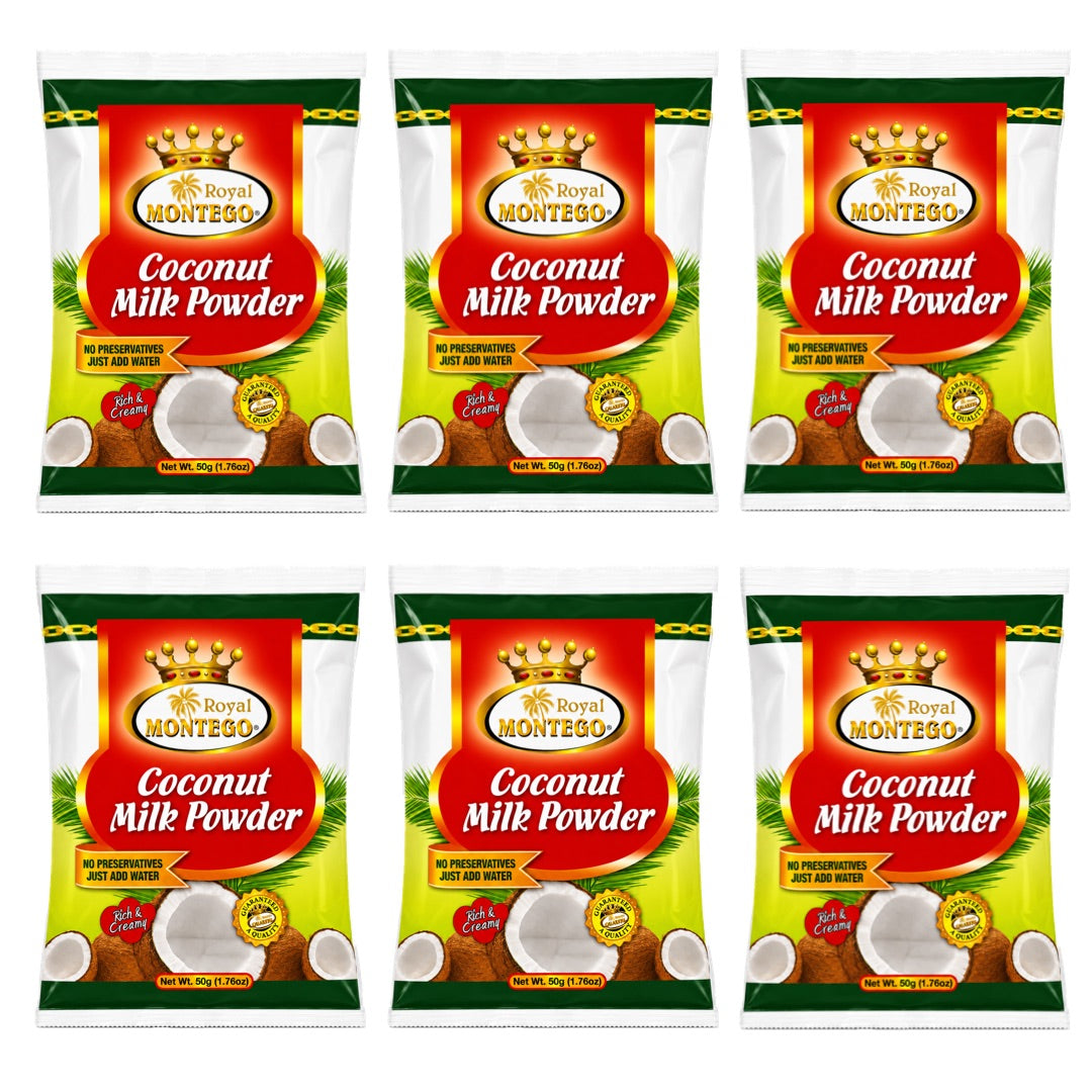 ROYAL MONTEGO COCONUT MILK POWDER 1.76OZ (PACK OF 6)