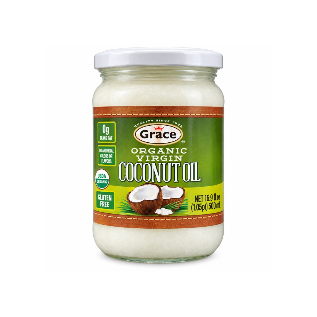 GRACE ORGANIC VIRGIN COCONUT OIL 16.9OZ