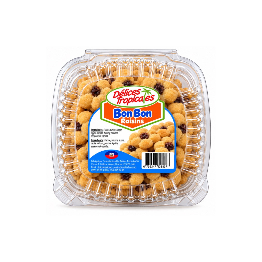 DELICES TROPICALES BONBON RAISINS 7OZ