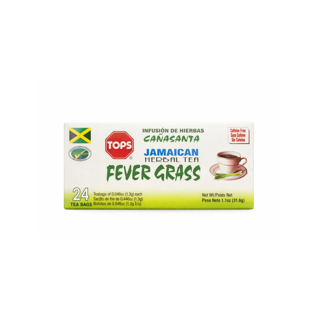 TOPS JAMAICAN HERBAL TEA FEVER GRASS 1.10Z
