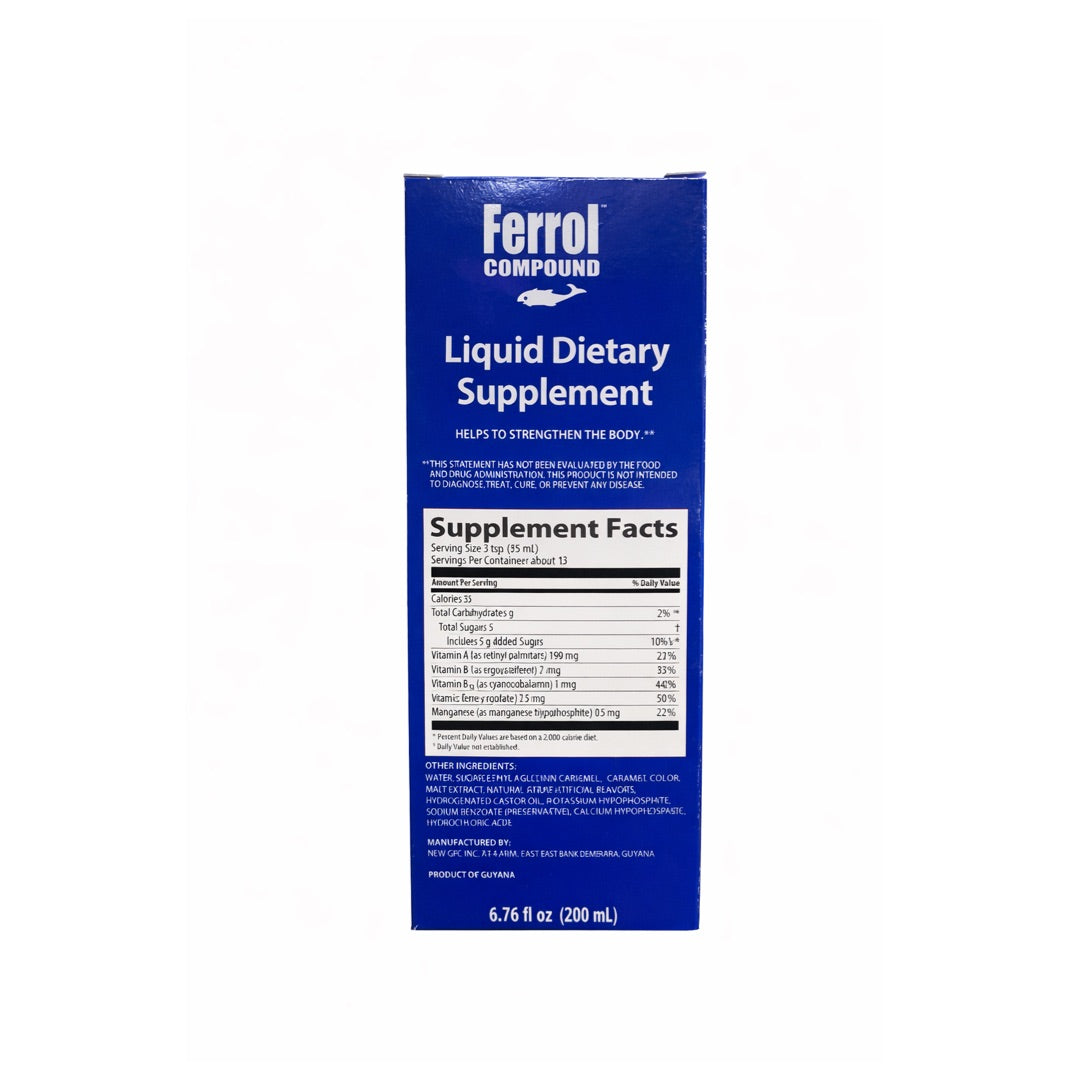 FERROL COMPOUND LIQUID DIETARY SUPPLEMENT 6.76OZ