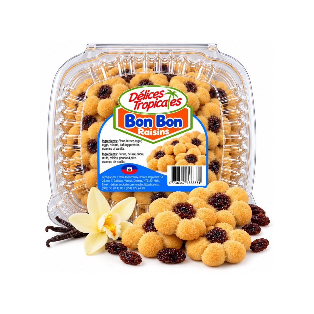 DELICES TROPICALES BONBON RAISINS 7OZ