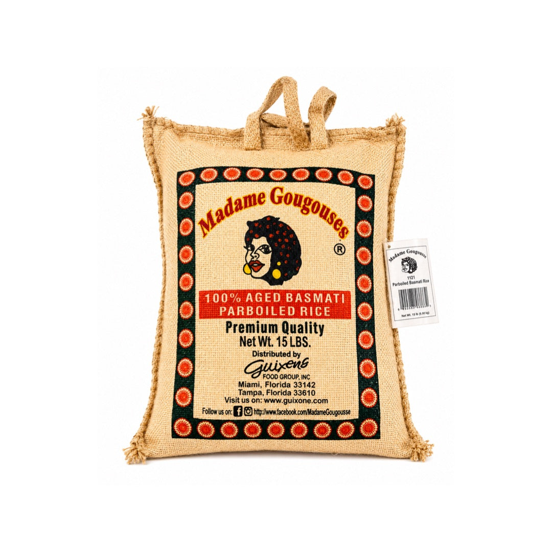 MADAME GOUGOUSSE AGED BASMATI PARBOILED RICE 15LBS