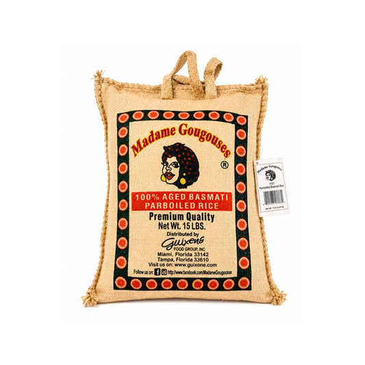 MADAME GOUGOUSSE AGED BASMATI PARBOILED RICE 15LBS