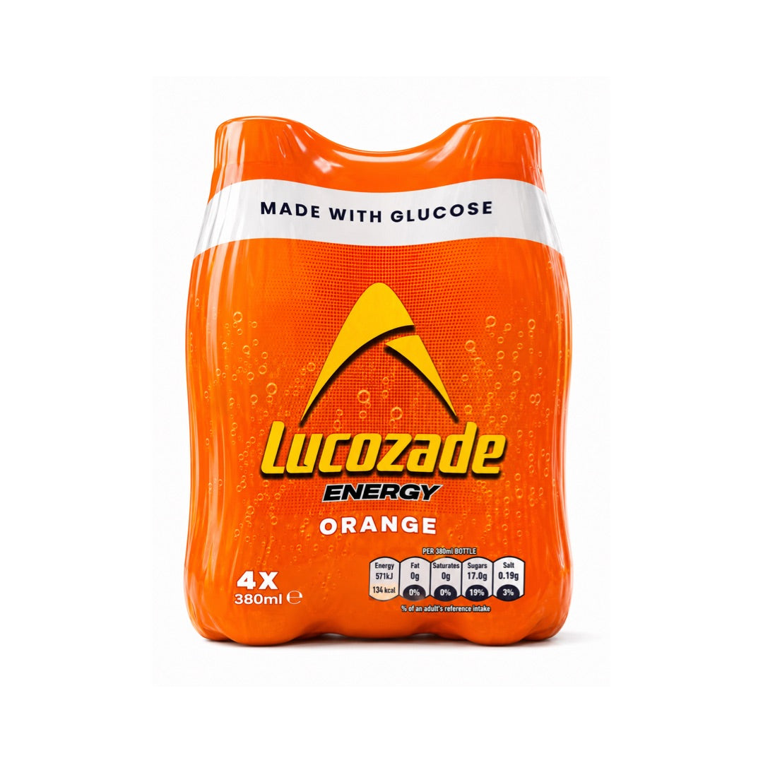 LUCOZADE ENERGY ORANGE 380ML 4CT