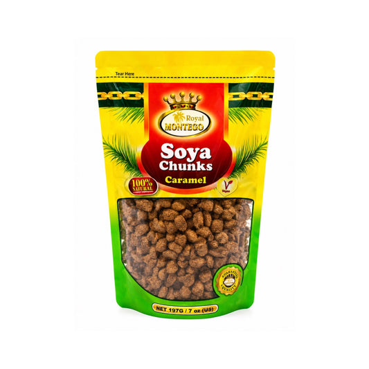 ROYAL MONTEGO SOYA CHUNKS CARAMEL 7OZ