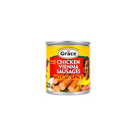 GRACE (JAMAICA) VIENNA SAUSAGES HOT & SPICY 140G
