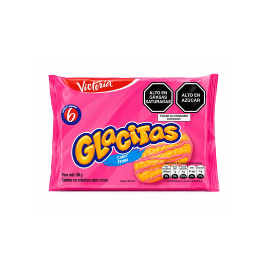 VICTORIA GLACITAS FRESA 6PK 180G