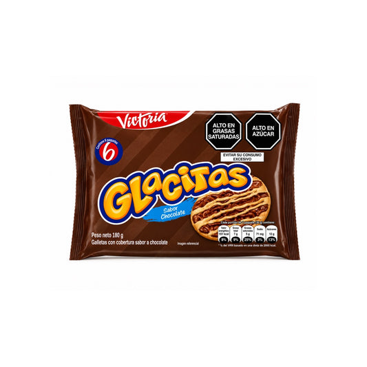 VICTORIA GLACITAS CHOCOLATE 6PK 180G